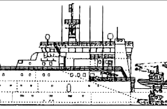 Корабль NMF Beautemps-Beaupre A758 [Oceanographic Survey Vessel] - чертежи, габариты, рисунки